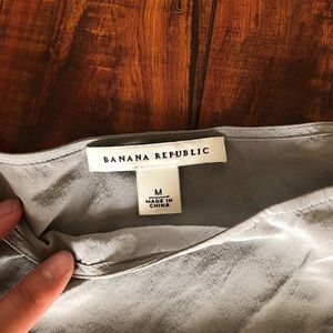 Light grey satin ruffled top